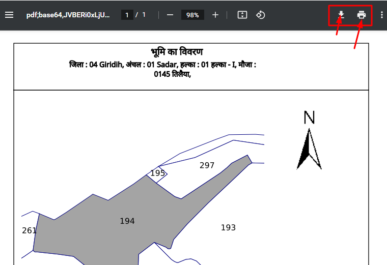 Jhar Land Map