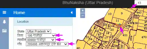 ghazipur Bhunaksha