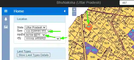 Muzaffar Nagar Bhu naksha